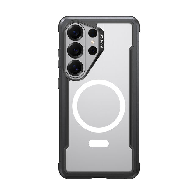 Galaxy S26 Ultra Kılıf M-safe Şarj Özellikli Airbagli Raptic Shield Serisi Şeffaf Arka Yüzey Kapak
