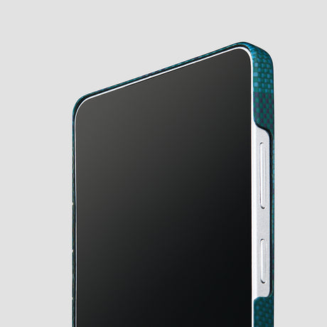 Galaxy S26 Ultra Kılıf M-safe Şarj Özellikli Aramid Karbon Fiber Pitaka Flora in Grid Serisi Kapak