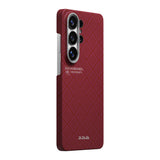 Galaxy S26 Ultra Kılıf M-safe Şarj Özellikli Aramid Karbon Fiber Pitaka Harvard University Serisi Kapak