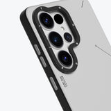 Galaxy S26 Ultra Kılıf M-safe Şarj Özellikli Basit Mat Deri Desenli Youngkit Tech Fashion Serisi Kapak