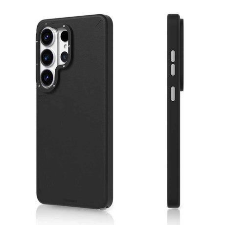Galaxy S26 Ultra Kılıf M-safe Şarj Özellikli Basit Mat Deri Desenli Youngkit Tech Fashion Serisi Kapak