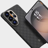 Galaxy S26 Ultra Kılıf M-Safe Şarj Özellikli Benks ArmorAir ArmorGrid Serisi Kevlar Karbon Kapak