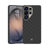 Galaxy S26 Ultra Kılıf M-Safe Şarj Özellikli Benks ArmorAir ArmorGrid Serisi Kevlar Karbon Kapak