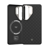 Galaxy S26 Ultra Kılıf M-Safe Şarj Özellikli Benks ArmorPro ArmorGrid Serisi Kevlar Karbon Kapak
