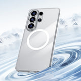 Galaxy S26 Ultra Kılıf M-safe Şarj Özellikli Benks Magnetik Crystal Serisi Şeffaf Kapak