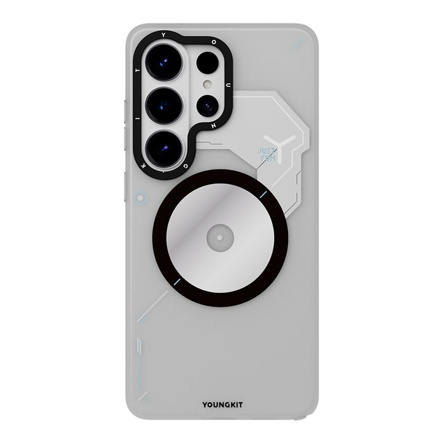 Galaxy S26 Ultra Kılıf M-safe Şarj Özellikli Disk Desenli Youngkit Disc Battle Kapak