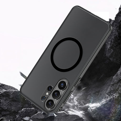 Galaxy S26 Ultra Kılıf M-safe Şarj Özellikli Mat Arka Yüzey Wlons Lola Kapak