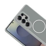 Galaxy S26 Ultra Kılıf M-Safe Şarj Özellikli Metal Kamera Çerçeveli Zore Sanremo Silikon Kapak