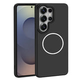 Galaxy S26 Ultra Kılıf M-Safe Şarj Özellikli Metal Kamera Çerçeveli Zore Sanremo Silikon Kapak
