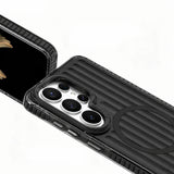 Galaxy S26 Ultra Kılıf M-safe Şarj Özellikli Oyuklu Tasarım Mutural Luggage Serisi Kapak