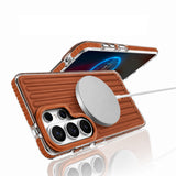 Galaxy S26 Ultra Kılıf M-safe Şarj Özellikli Oyuklu Tasarım Mutural Luggage Serisi Kapak