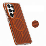 Galaxy S26 Ultra Kılıf M-safe Şarj Özellikli Oyuklu Tasarım Mutural Luggage Serisi Kapak