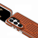 Galaxy S26 Ultra Kılıf M-safe Şarj Özellikli Oyuklu Tasarım Mutural Luggage Serisi Kapak