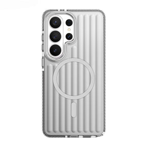 Galaxy S26 Ultra Kılıf M-safe Şarj Özellikli Oyuklu Tasarım Mutural Luggage Serisi Kapak