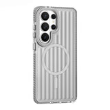 Galaxy S26 Ultra Kılıf M-safe Şarj Özellikli Oyuklu Tasarım Mutural Luggage Serisi Kapak