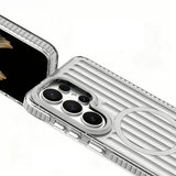 Galaxy S26 Ultra Kılıf M-safe Şarj Özellikli Oyuklu Tasarım Mutural Luggage Serisi Kapak