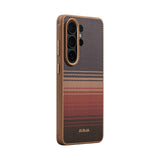 Galaxy S26 Ultra Kılıf M-safe Şarj Özellikli Pitaka Tactile Woven Sunset-Moonrise Aramid Cairn Serisi Karbon Kapak