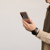 Galaxy S26 Ultra Kılıf M-safe Şarj Özellikli Pitaka Tactile Woven Sunset-Moonrise Aramid Cairn Serisi Karbon Kapak