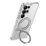 Galaxy S26 Ultra Kılıf M-safe Şarj Özellikli Raptic Air Stand Serisi Buzlu Transparan Tasarımlı Standlı Kapak