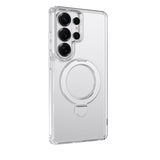 Galaxy S26 Ultra Kılıf M-safe Şarj Özellikli Raptic Air Stand Serisi Buzlu Transparan Tasarımlı Standlı Kapak