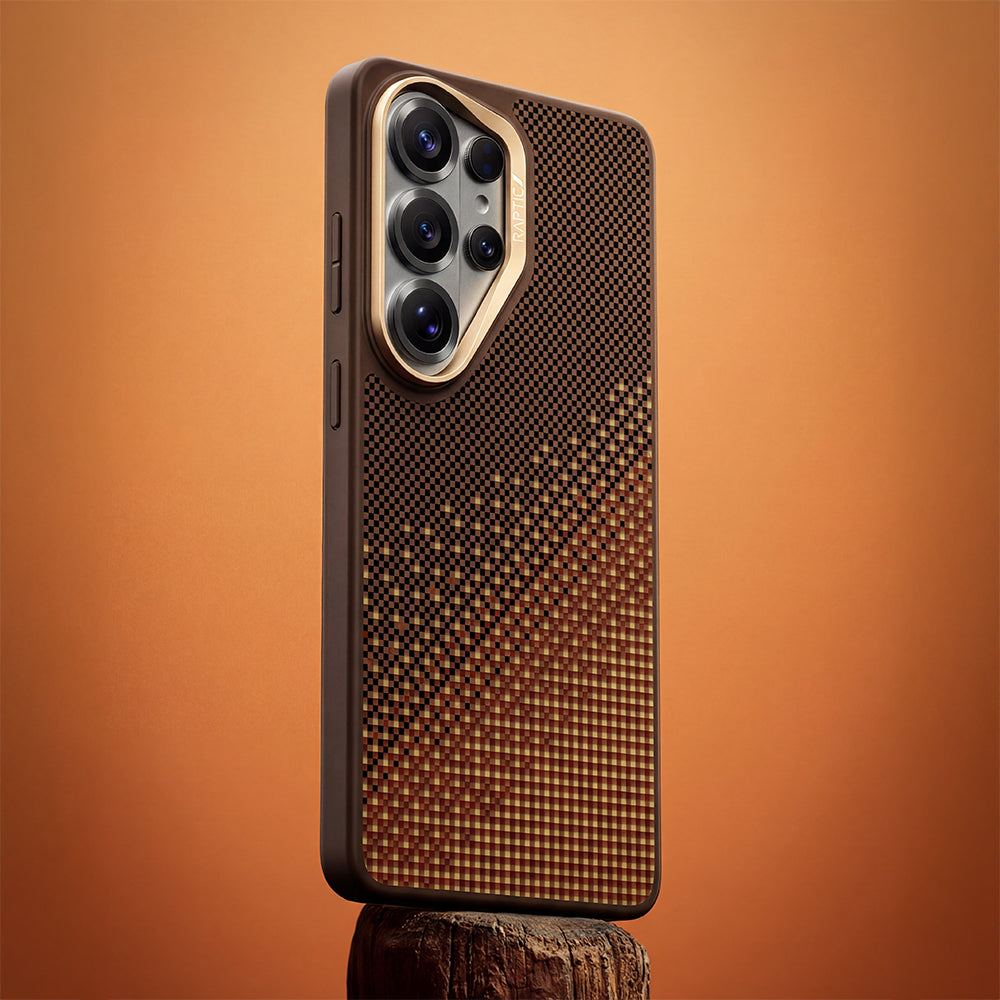 Galaxy S26 Ultra Kılıf M-safe Şarj Özellikli Raptic Aramid Skin Dual Serisi Karbon Kapak