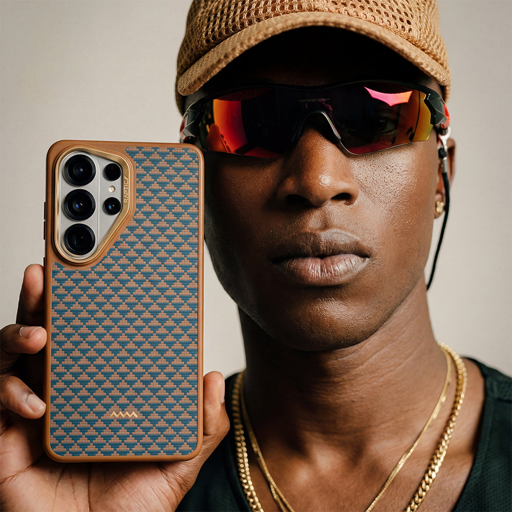 Galaxy S26 Ultra Kılıf M-safe Şarj Özellikli Raptic Aramid Skin Dual Serisi Karbon Kapak