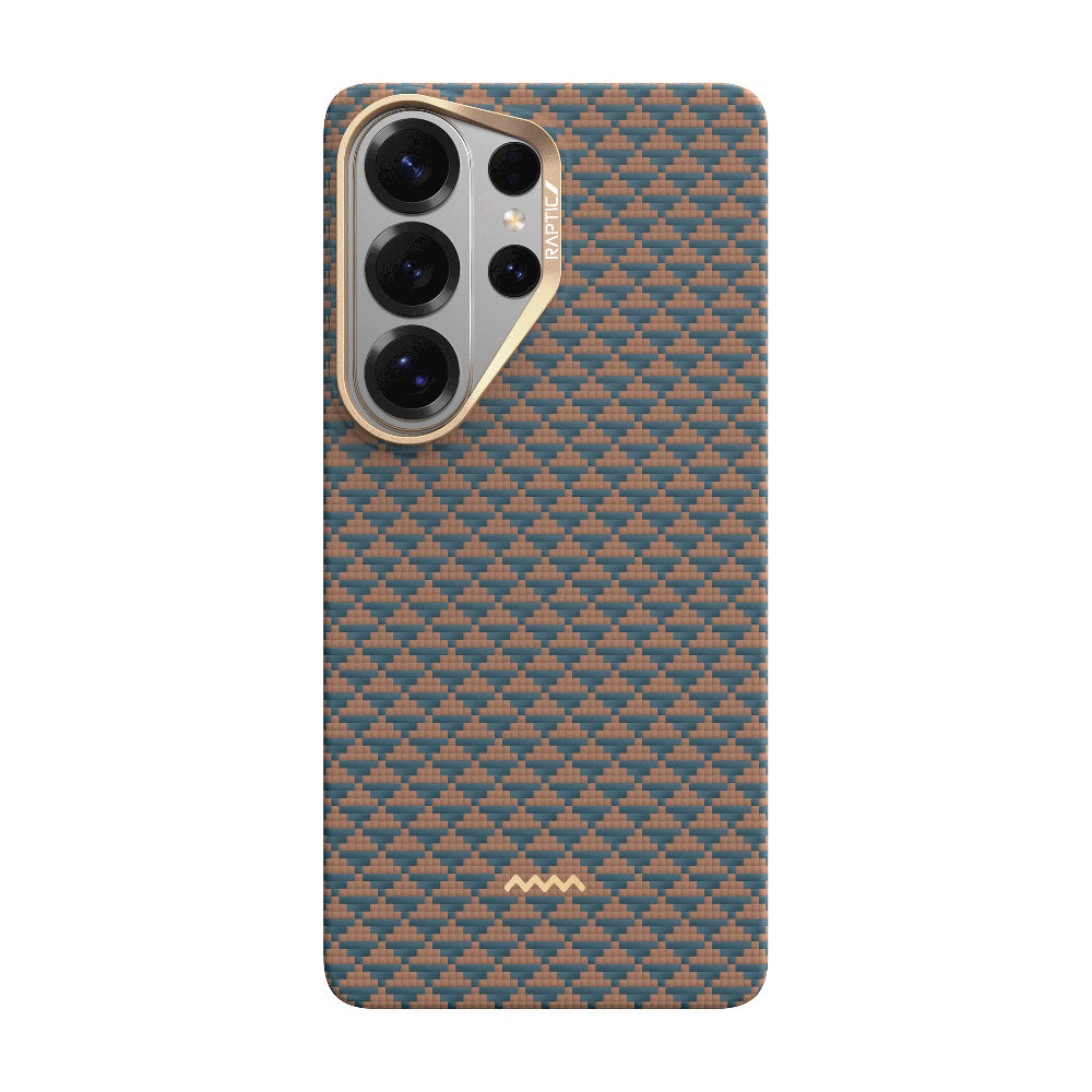 Galaxy S26 Ultra Kılıf M-safe Şarj Özellikli Raptic Aramid Skin Origin Serisi Karbon Kapak