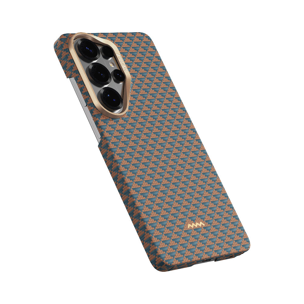 Galaxy S26 Ultra Kılıf M-safe Şarj Özellikli Raptic Aramid Skin Origin Serisi Karbon Kapak