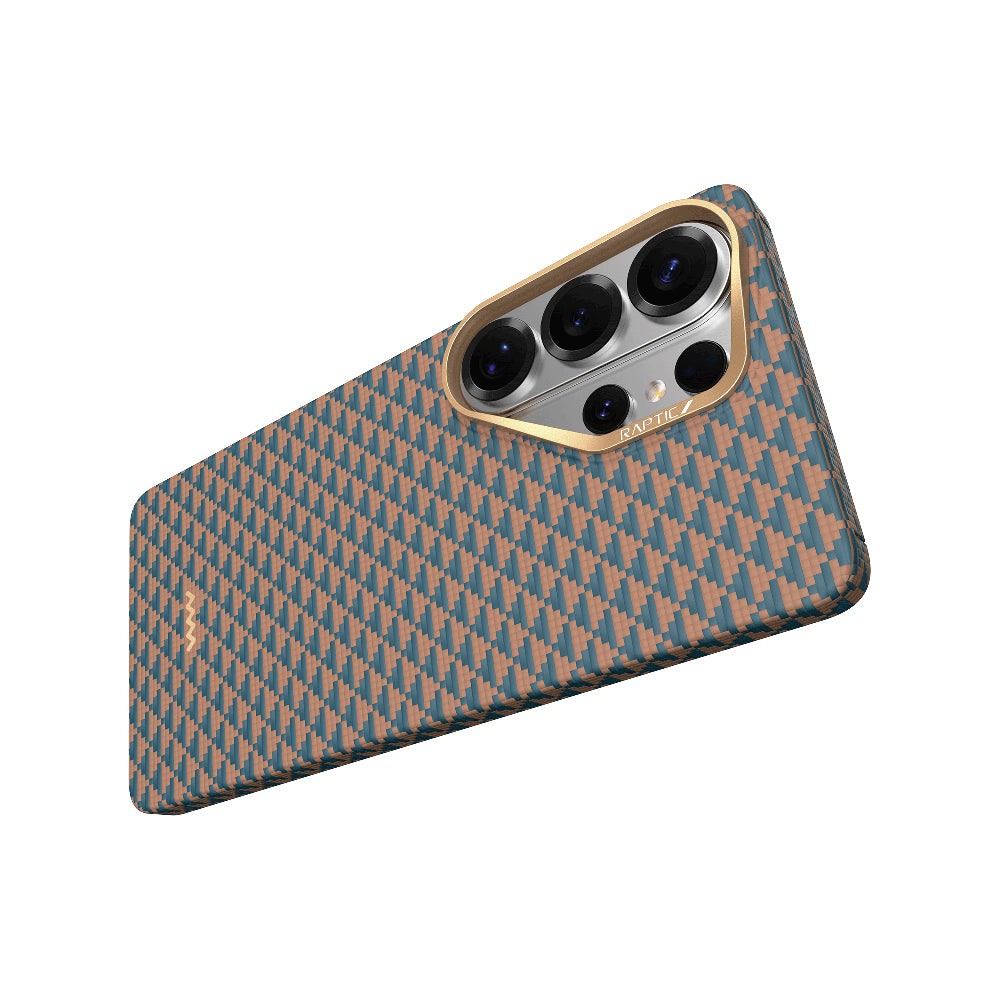 Galaxy S26 Ultra Kılıf M-safe Şarj Özellikli Raptic Aramid Skin Origin Serisi Karbon Kapak