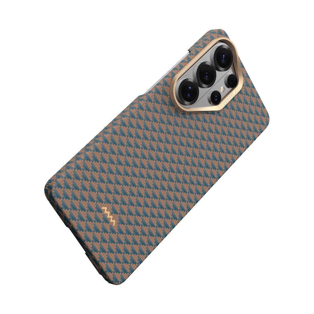 Galaxy S26 Ultra Kılıf M-safe Şarj Özellikli Raptic Aramid Skin Origin Serisi Karbon Kapak