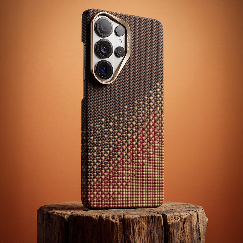 Galaxy S26 Ultra Kılıf M-safe Şarj Özellikli Raptic Aramid Skin Serisi Karbon Kapak