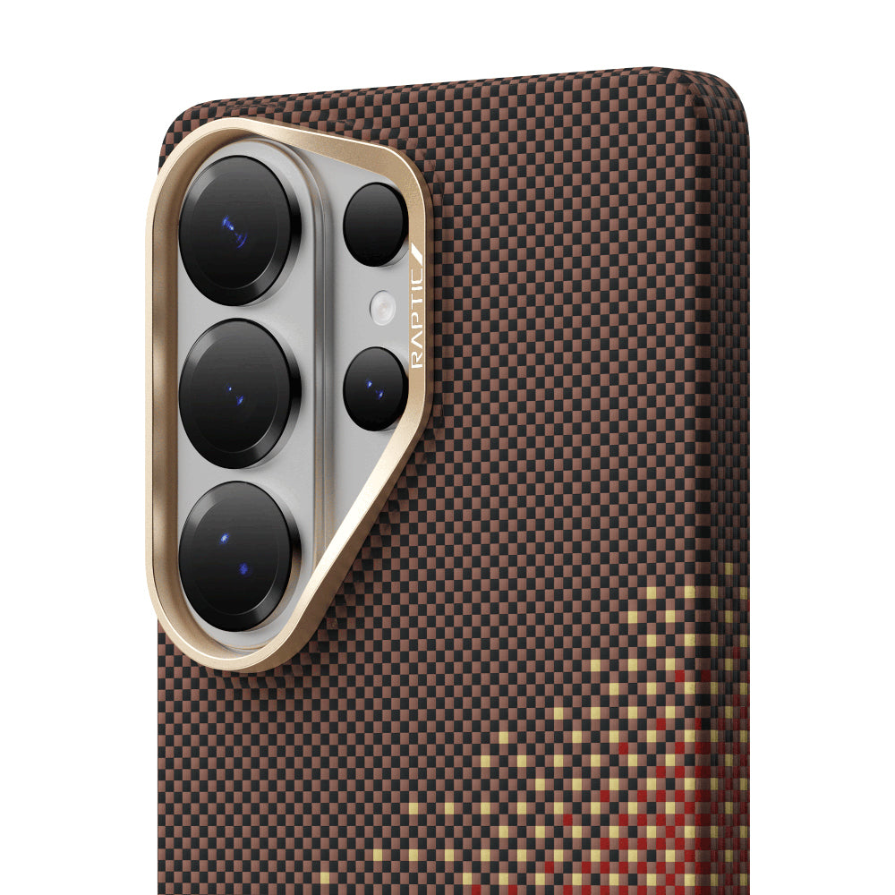 Galaxy S26 Ultra Kılıf M-safe Şarj Özellikli Raptic Aramid Skin Serisi Karbon Kapak
