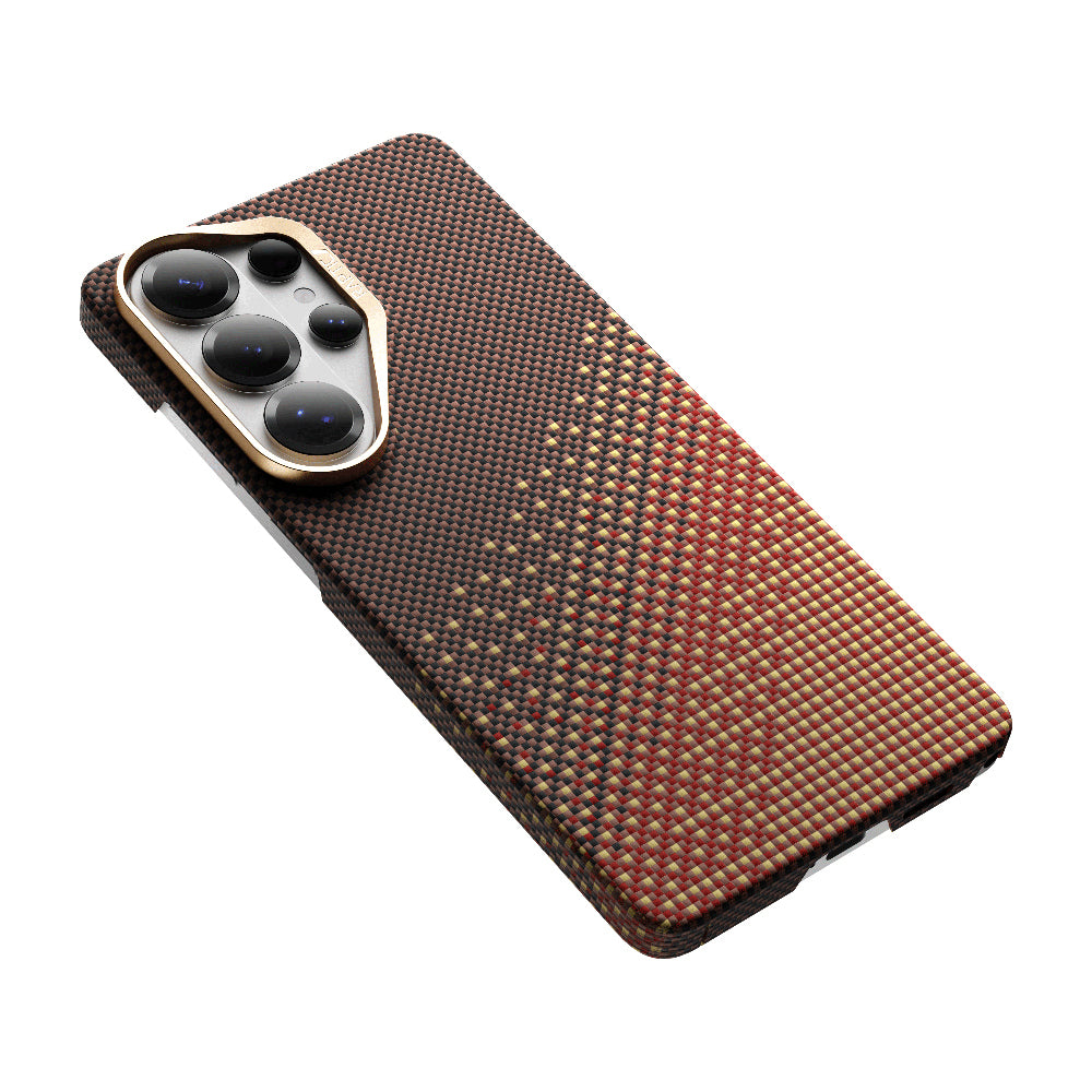 Galaxy S26 Ultra Kılıf M-safe Şarj Özellikli Raptic Aramid Skin Serisi Karbon Kapak
