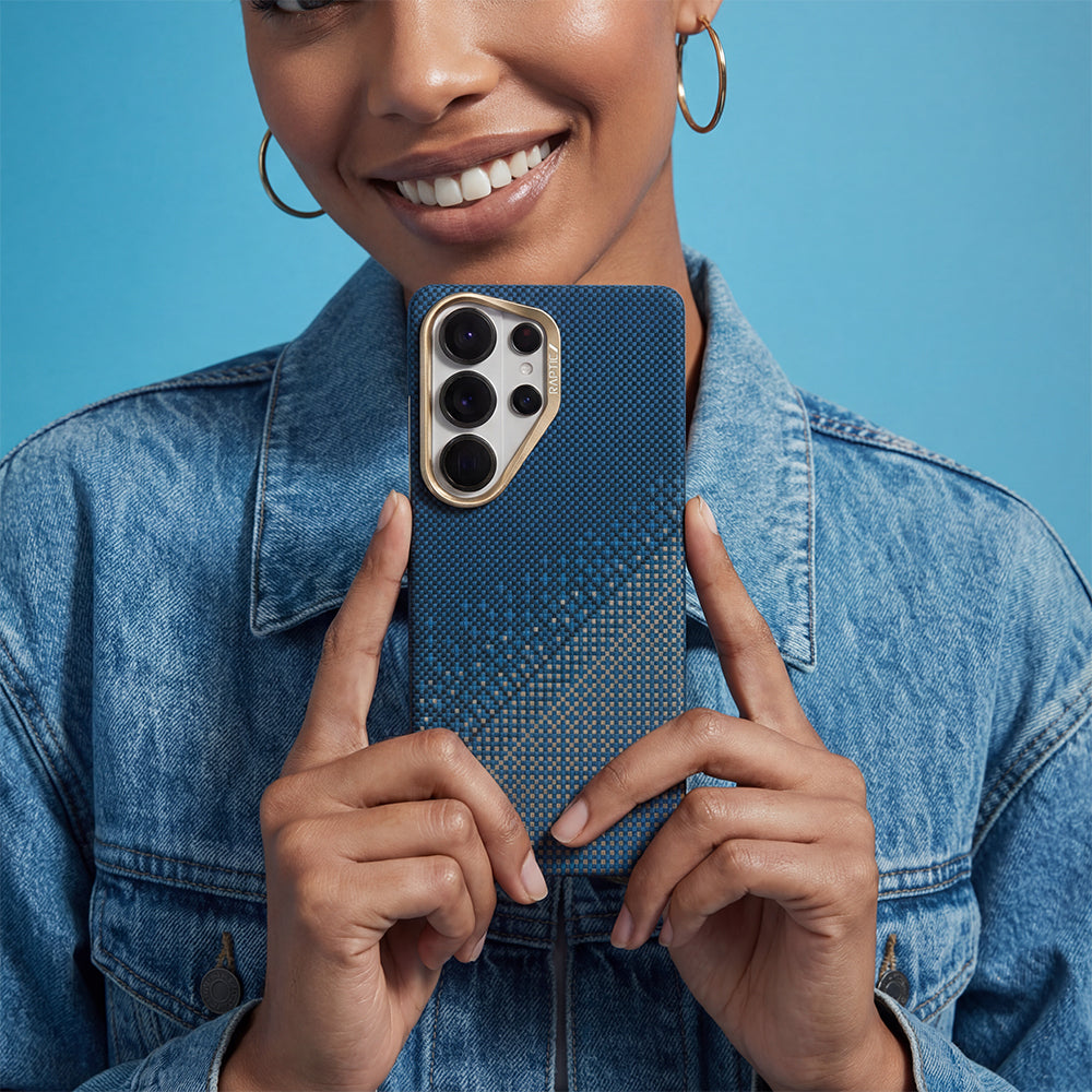 Galaxy S26 Ultra Kılıf M-safe Şarj Özellikli Raptic Aramid Skin Serisi Karbon Kapak