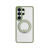 Galaxy S26 Ultra Kılıf M-safe Şarj Özellikli Şeffaf 360 Derece Standlı Amazingthing Titan MagSpin Serisi Kapak