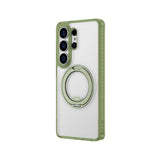 Galaxy S26 Ultra Kılıf M-safe Şarj Özellikli Şeffaf 360 Derece Standlı Amazingthing Titan MagSpin Serisi Kapak