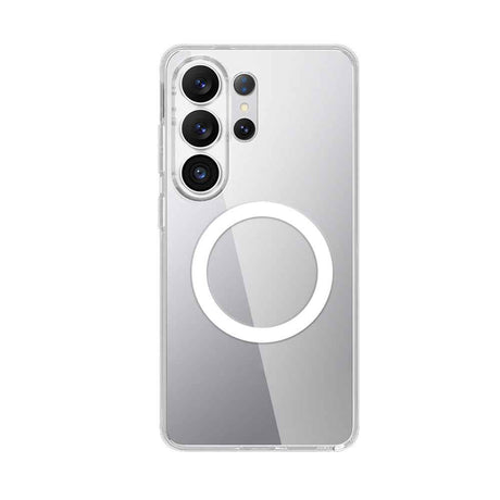 Galaxy S26 Ultra Kılıf M-safe Şarj Özellikli Transparan Sert PC Wlons Pita Kapak