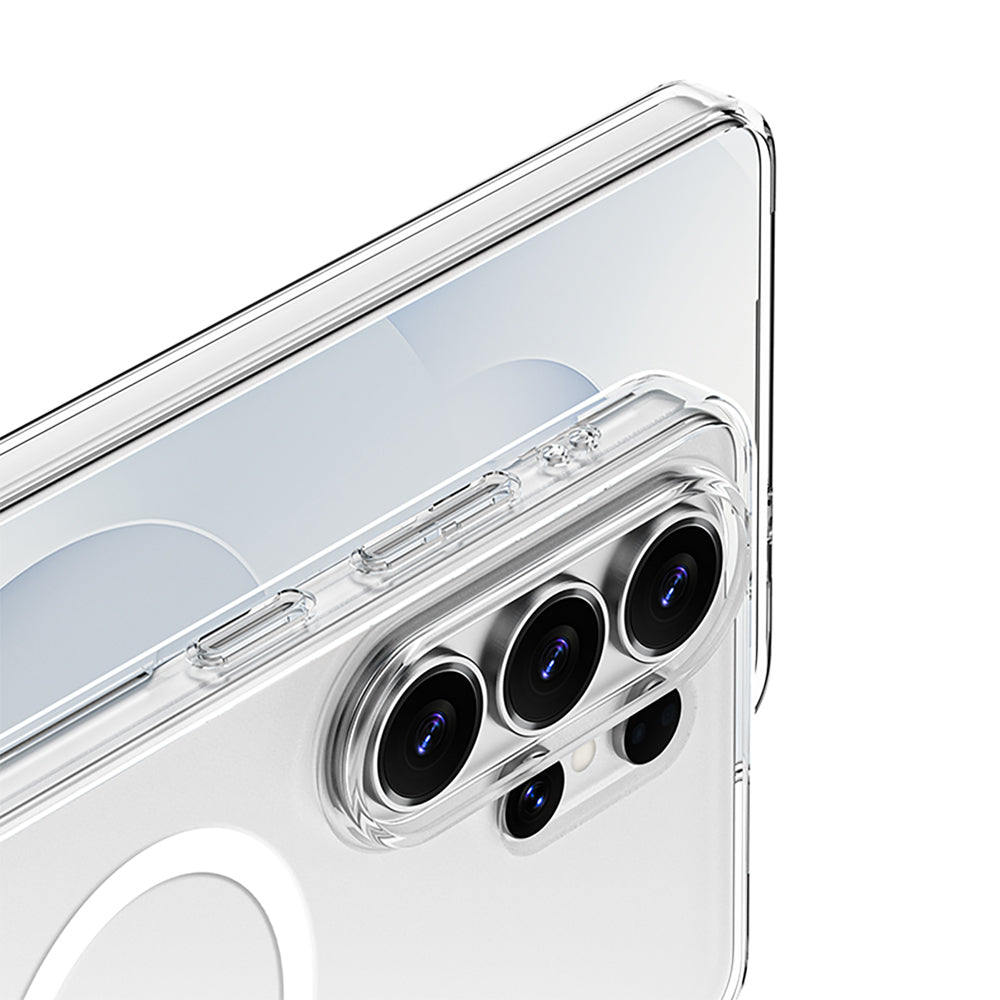 Galaxy S26 Ultra Kılıf M-safe Şarj Özellikli Transparan Sert PC Wlons Pita Kapak