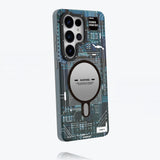 Galaxy S26 Ultra Kılıf M-safe Şarj Özellikli Youngkit 360 Derece Standlı Technology Serisi Kapak