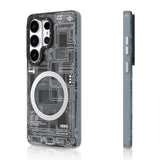 Galaxy S26 Ultra Kılıf M-safe Şarj Özellikli Youngkit 360 Derece Standlı Technology Serisi Kapak