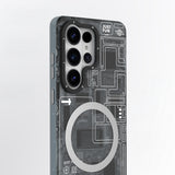Galaxy S26 Ultra Kılıf M-safe Şarj Özellikli Youngkit 360 Derece Standlı Technology Serisi Kapak