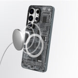 Galaxy S26 Ultra Kılıf M-safe Şarj Özellikli Youngkit 360 Derece Standlı Technology Serisi Kapak