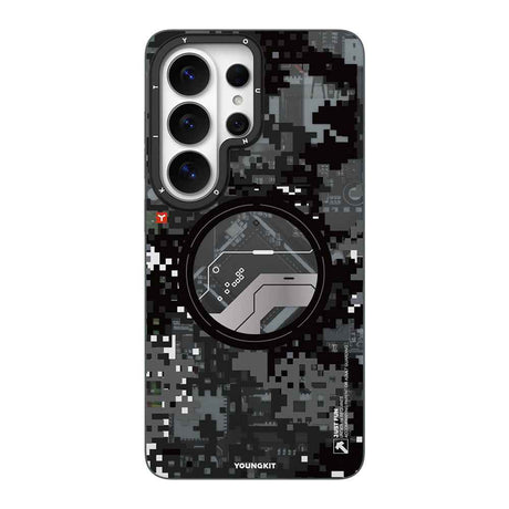 Galaxy S26 Ultra Kılıf M-Safe Şarj Özellikli Youngkit Camouflage Sykell Serisi Kapak