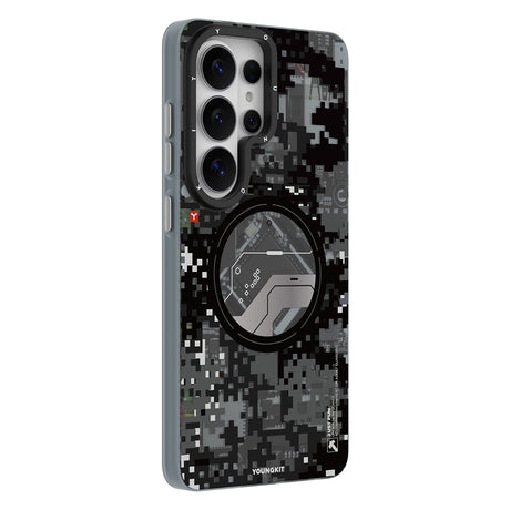 Galaxy S26 Ultra Kılıf M-Safe Şarj Özellikli Youngkit Camouflage Sykell Serisi Kapak
