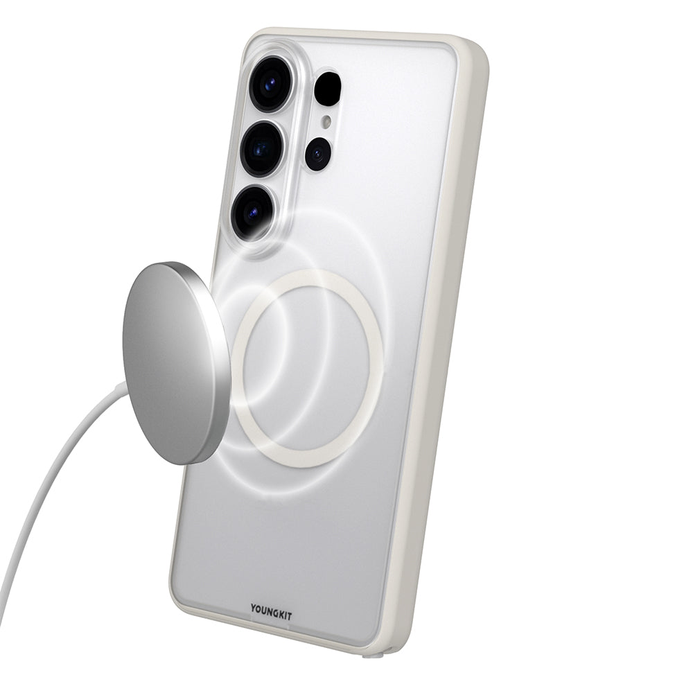 Galaxy S26 Ultra Kılıf M-safe Şarj Özellikli Youngkit Clear Serisi Kapak