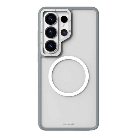 Galaxy S26 Ultra Kılıf M-safe Şarj Özellikli Youngkit Rock Sand Serisi Kapak