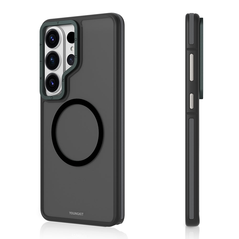 Galaxy S26 Ultra Kılıf M-safe Şarj Özellikli Youngkit Rock Sand Serisi Kapak