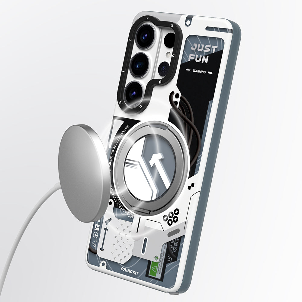 Galaxy S26 Ultra Kılıf M-safe Şarj Özellikli Youngkit Starship Serisi Kapak