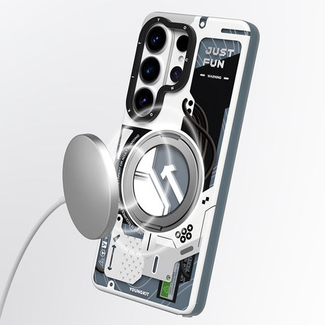 Galaxy S26 Ultra Kılıf M-safe Şarj Özellikli Youngkit Starship Serisi Kapak