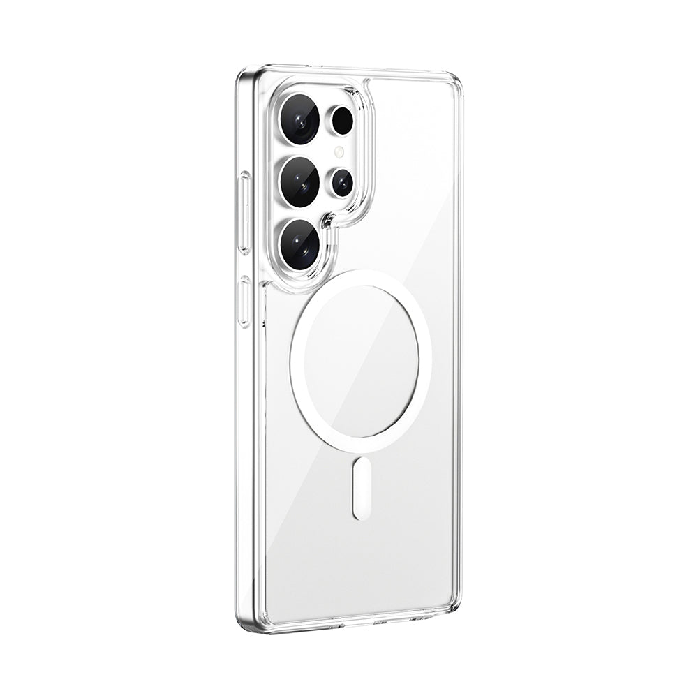Galaxy S26 Ultra Kılıf Wiwu MCC-101 iShield Pro Serisi M-safe Şarj Özellikli Crystal Sert PC Kapak
